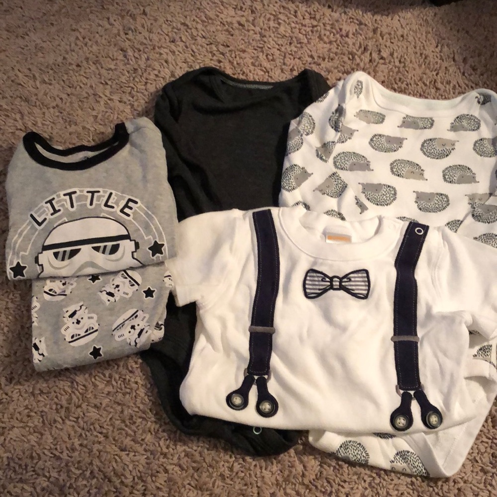 Boys Onesies and a pair of PJs